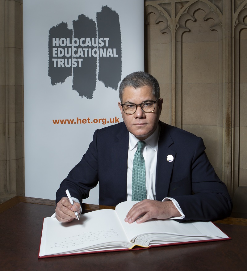 Alok Sharma signs Holocaust Educational Trust Book of Commitment