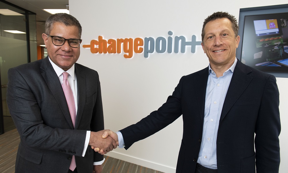 Alok Sharma meets ChargePoint CEO and President Pasquale Romano