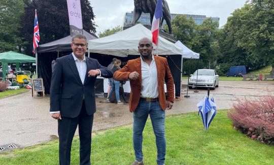 Alok Sharma opened this year’s Bastille Day Festival on Saturday 10 July in Forbury Gardens, Reading.