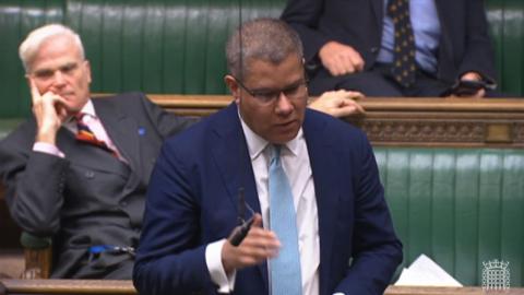 Alok Sharma MP speaking in the House of Commons