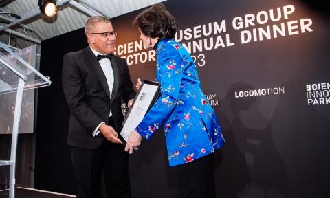 Alok Sharma MP receives the Fellowship of the Science Museum Group award