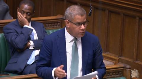 Sir Alok Sharma MP speaking in the House of Commons
